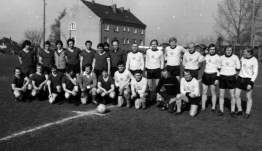 1. Spiel 1982 gegen Dynamo “Alte Herren” bei Dynamo u.a.: Hansi Kreische, Klaus Sammer, Klaus Müller, Dieter Riedel, Wolfgang Haustein